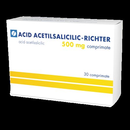 Acid acetilsalicilic-Richter, 500 mg, 30 comprimate, Gedeon Richter