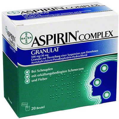 Aspirin Complex, 500 mg/30 mg, 10 plicuri, Bayer