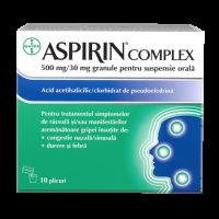 Aspirin Complex, 500 mg/30 mg, 10 plicuri, Bayer