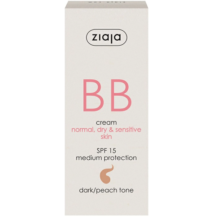 Crema BB cu SPF 15 nuanta dark pentru ten normal uscat, 50 ml, Ziaja