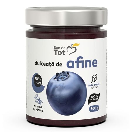 Dulceata de Afine dulceata fara zahar, 360g, Dacia Plant