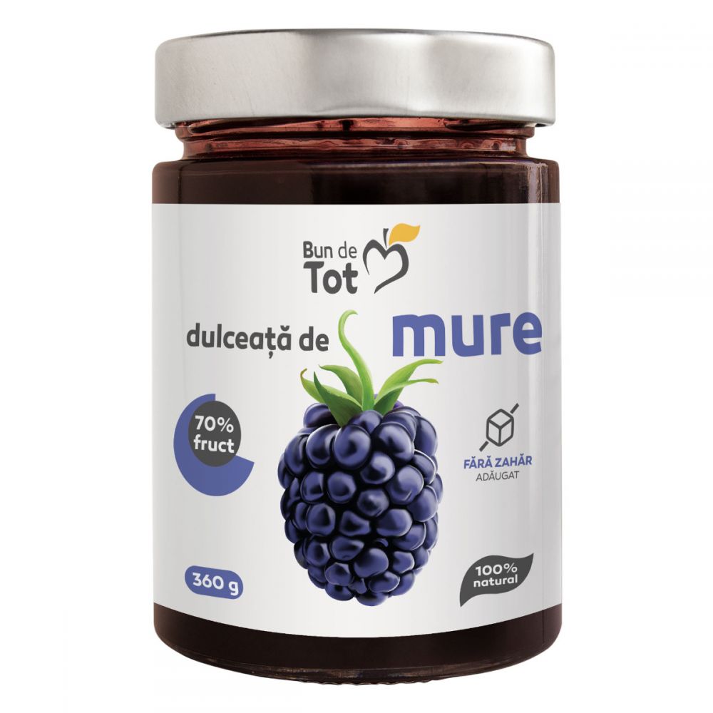 Dulceata de Mure dulceata fara zahar, 360g, Dacia Plant