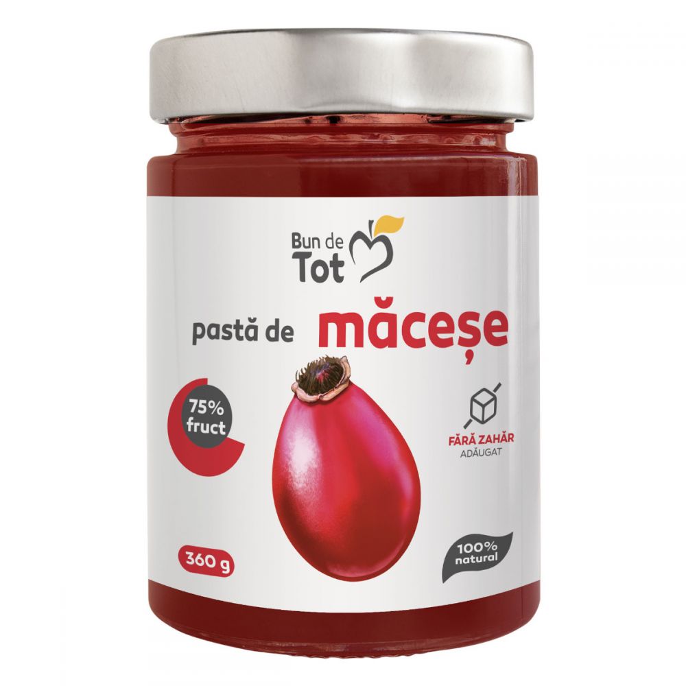 Pasta de Macese dulceata fara zahar, 360g, Dacia Plant