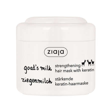 Masca pentru intarirea firului de par cu lapte de capra si keratina Goat's Milk, 200 ml, Ziaja
