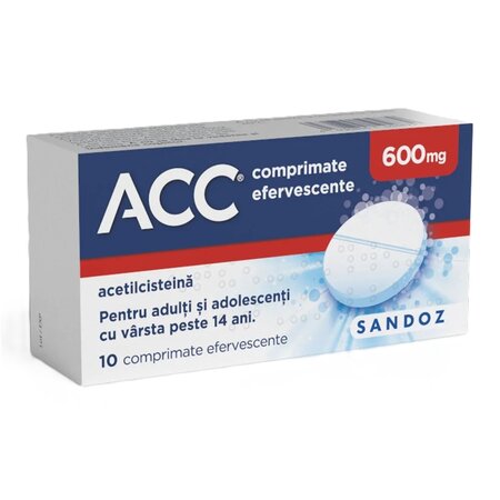 ACC, 600 mg, 10 comprimate efervescente, Sandoz