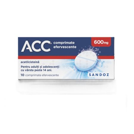 ACC, 600 mg, 10 comprimate efervescente, Sandoz