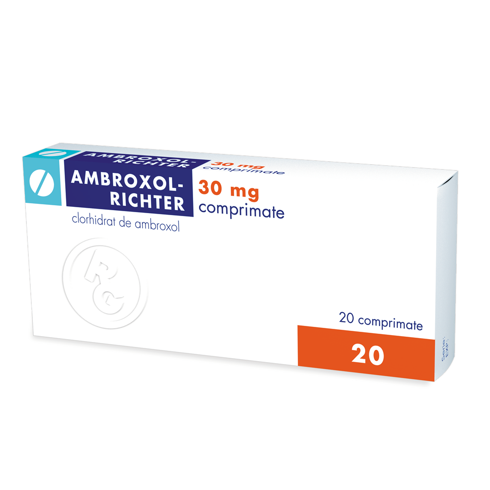 Ambroxol, 30 mg, 20 comprimate, Gedeon Richter
