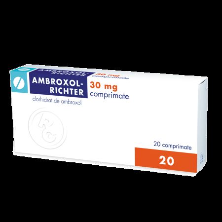 Ambroxol, 30 mg, 20 comprimate, Gedeon Richter