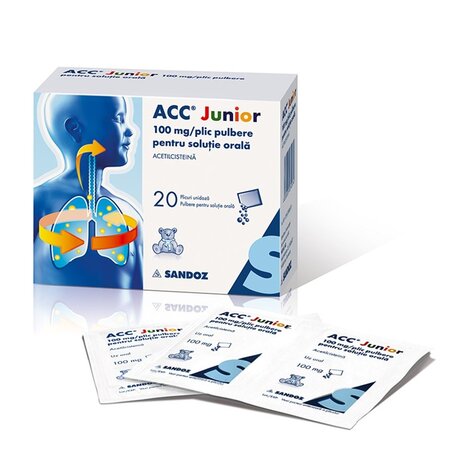 ACC Junior, 100 mg, 20 plicuri, Sandoz