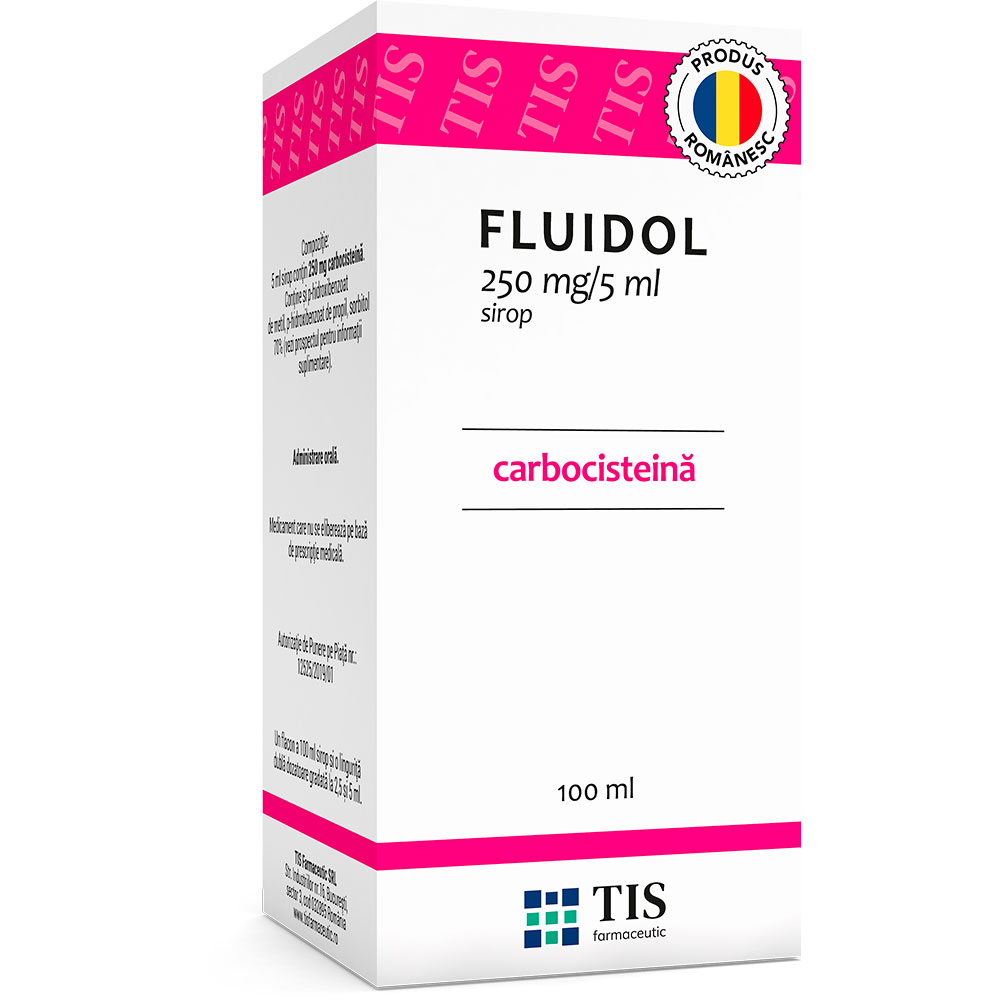 Fluidol sirop, 250ml/5ml, 100 ml, Tis Farmaceutic