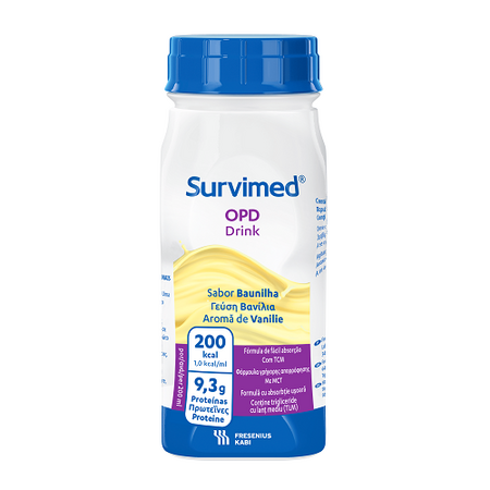 Bautura cu aroma de vanilie Survimed OPD, 4 x 200 ml, Fresenius Kabi Germania 585490