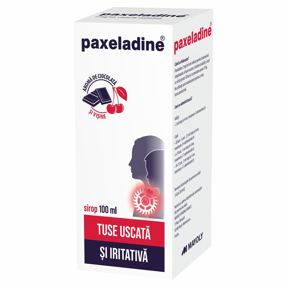 Paxeladine, 2 mg/ml sirop, 125 ml, Laboratoires Mayoly Spindler