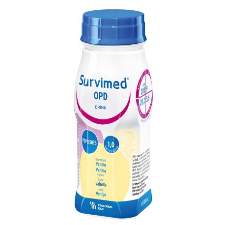 Survimed O.P.D cu aroma de vanilie 200 ml, 4 bucati, Fresenius Kabi Germania