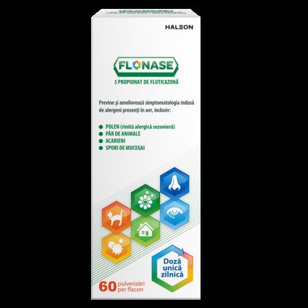 Flonase spray nazal, 50 micrograme/doza, 60 pulverizari, Gsk