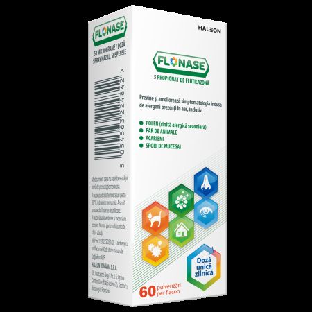 Flonase spray nazal, 50 micrograme/doza, 60 pulverizari, Haleon 706901