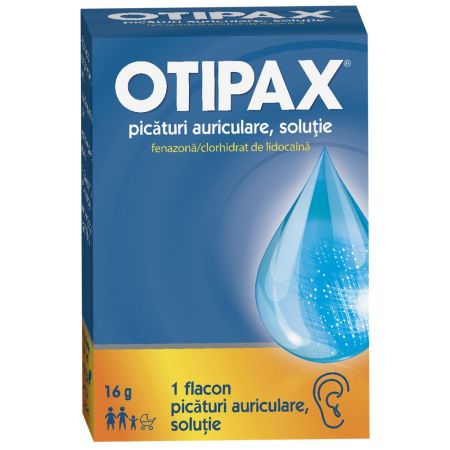 Otipax picături auriculare, soluţie, 16 g, Biocodex
