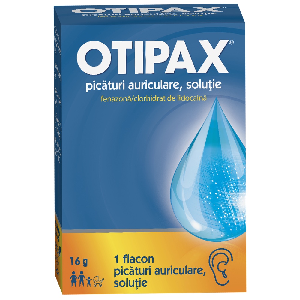 Otipax picături auriculare, soluţie, 16 g, Biocodex