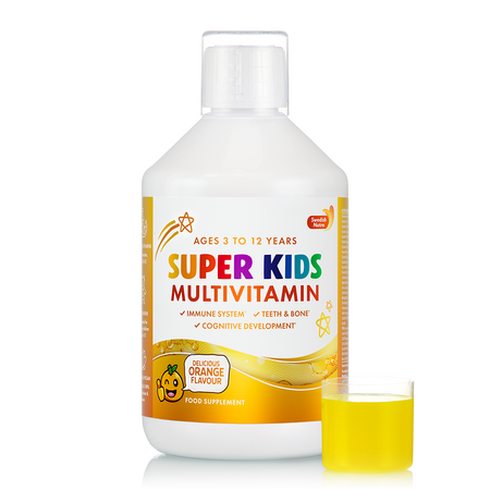 Super Kids Multivitamine Lichide, 500 ml, Swedish Nutra 744608
