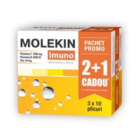 Pachet Molekin Imuno, 20 + 10 plicuri, Zdrovit