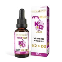 Vitamina K2 + D3 lichida Vitahelp, 30 ml, Marnys