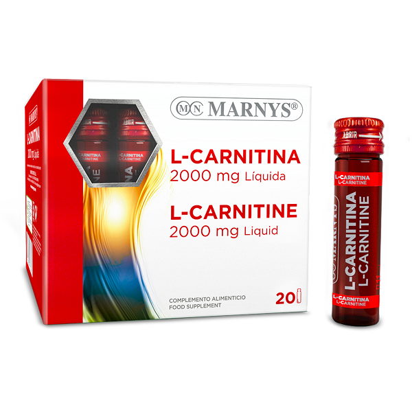 L-Carnitina Lichida, 2000 mg, 20 fiole, Marnys