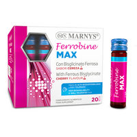 Fiole cu Fier, Zinc si Vitamine Ferrobine Max, 20 bucati, Marnys