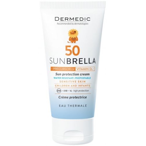 Crema pentru protectie solara SPF 50+ Sunbrella Baby, 50 g, Dermedic