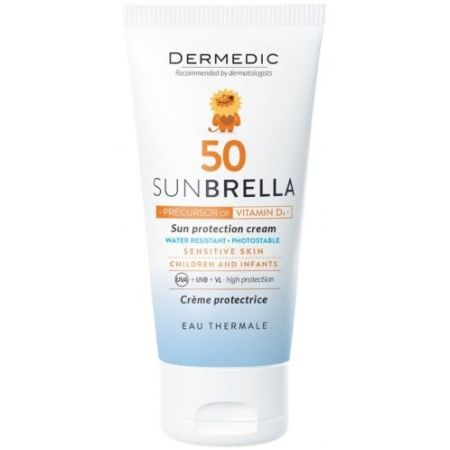 Crema pentru protectie solara SPF 50+ Sunbrella Baby, 50 g, Dermedic