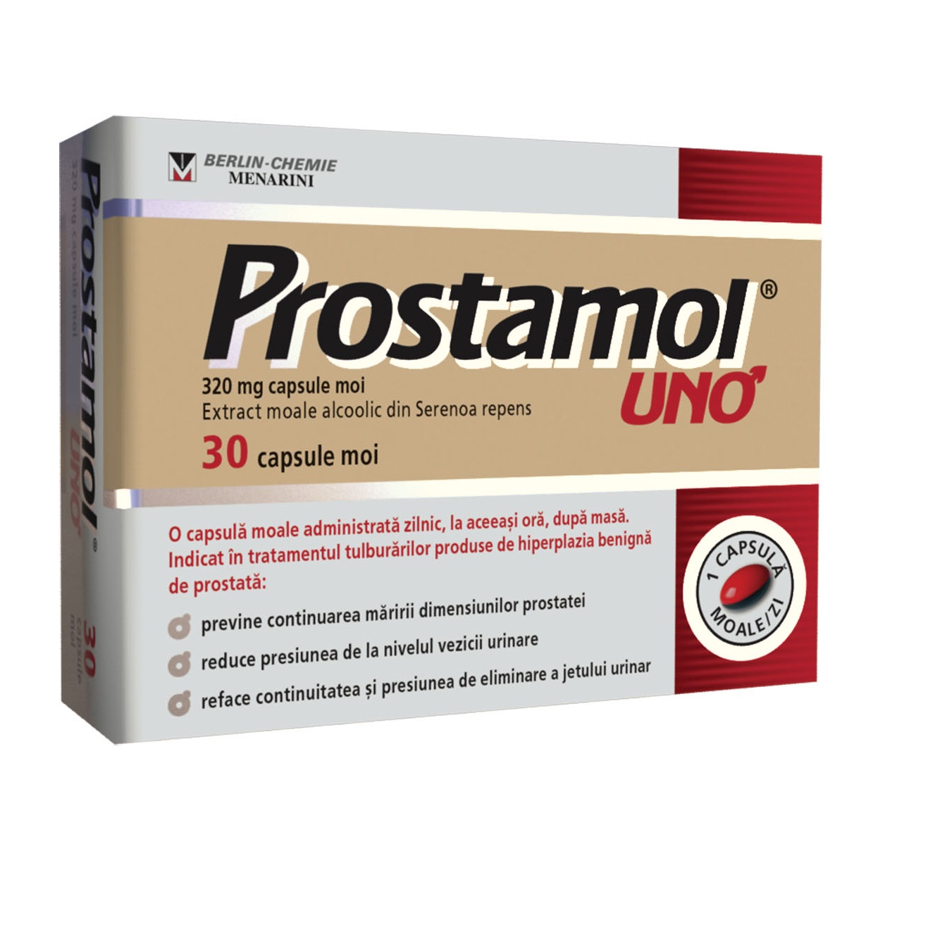 Prostamol uno, 320 mg, 30 capsule moi, Berlin-Chemie Ag