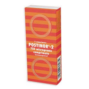 Postinor - 2, 750 micrograme, 2 comprimate, Gedeon Richter Romania