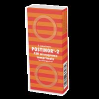Postinor - 2, 750 micrograme, 2 comprimate, Gedeon Richter Romania