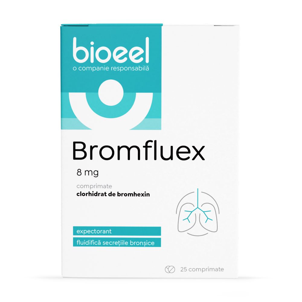 Bromfluex, 8 mg, 25 comprimate, Bioeel