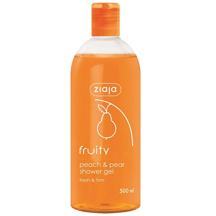 Gel de dus cu piersici si pere Fruity, 500 ml, Ziaja