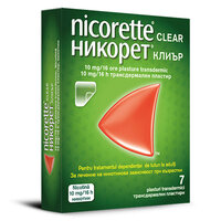 Plasturi transdermici cu nicotina, 10 mg/16 h, 7 bucati, Nicorette
