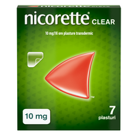 Plasturi transdermici cu nicotina, 10 mg/16 h, 7 bucati, Nicorette
