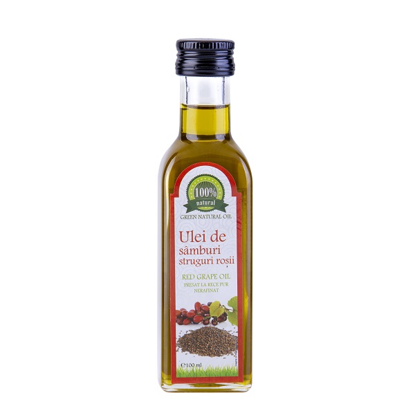 Ulei de samburi struguri rosii presat la rece pur nerafinat, 100 ml, Carmita Classic