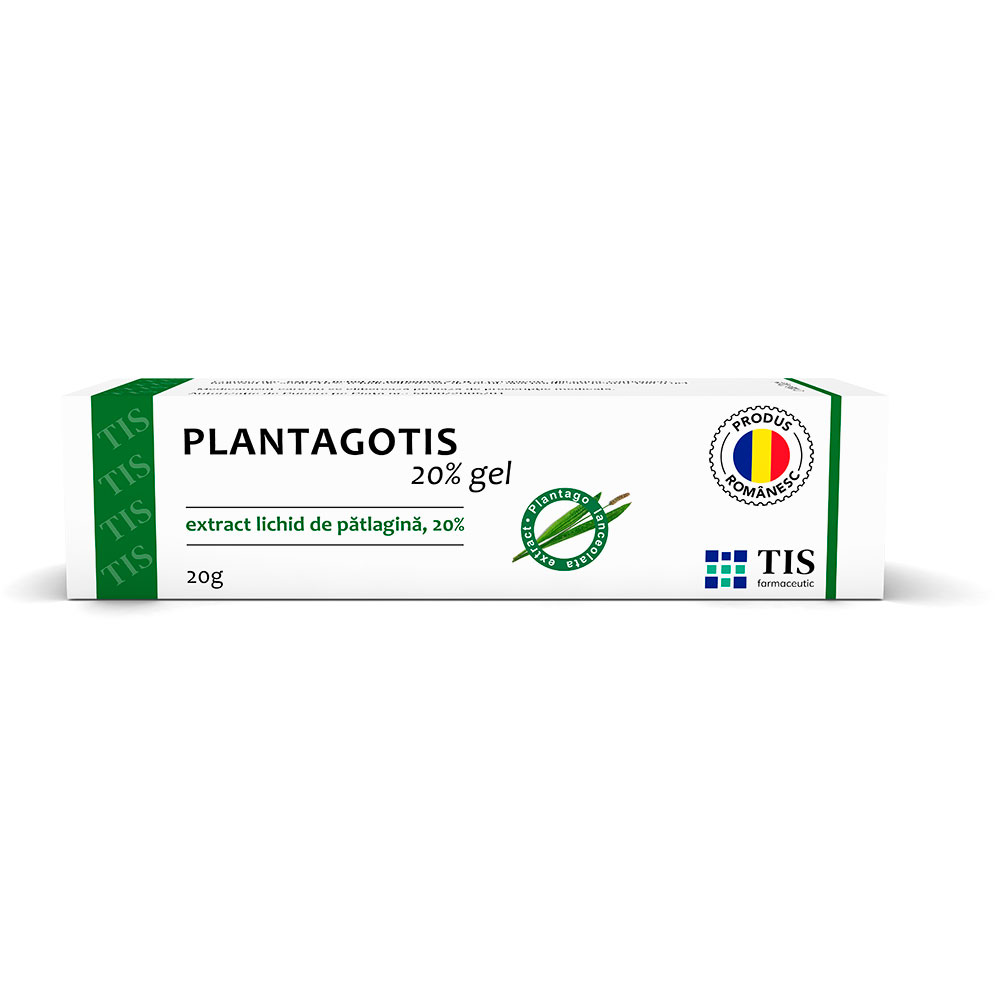 PlantagoTis gel cu patlagina, 20 g, Tis Farmaceutic