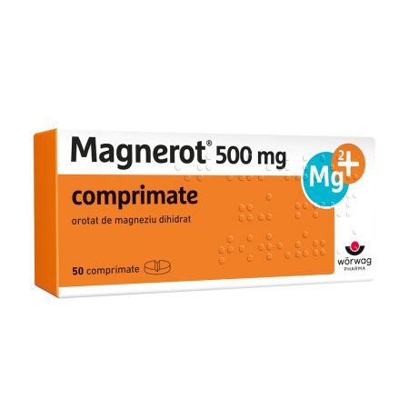 Magnerot, 500 mg, 50 comprimate, Worwag Pharma