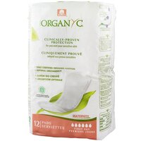 Absorbante intime pentru perioada de dupa nastere, 12 bucati, Organyc