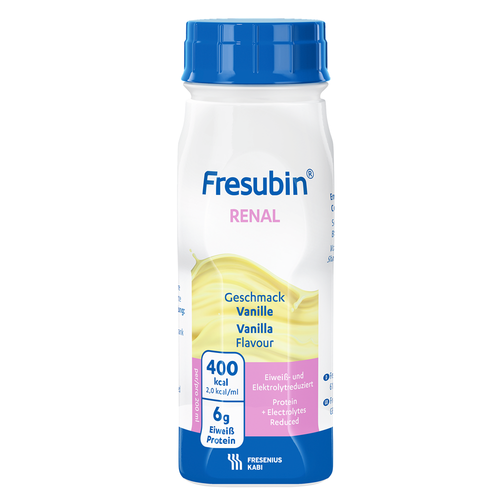 Bautura cu aroma de vanilie Fresubin Renal, 4 x 200 ml, Fresenius Kabi