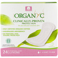 Absorbante zilnice din bumbac organic ambalate individual, 24 bucati, Organyc
