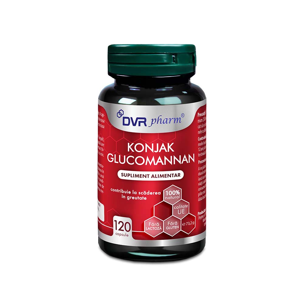 Konjak Glucomannan, 120 capsule, DVR Pharm