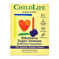 Elderberry Super-Immune Childlife Essentials, 27 tablete masticabile, Secom