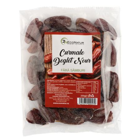 Curmale fara samburi Deglet Nour, 250 g, EcoNatur