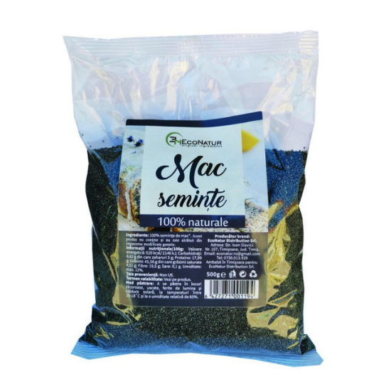 Seminte de mac, 500 g, EcoNatur