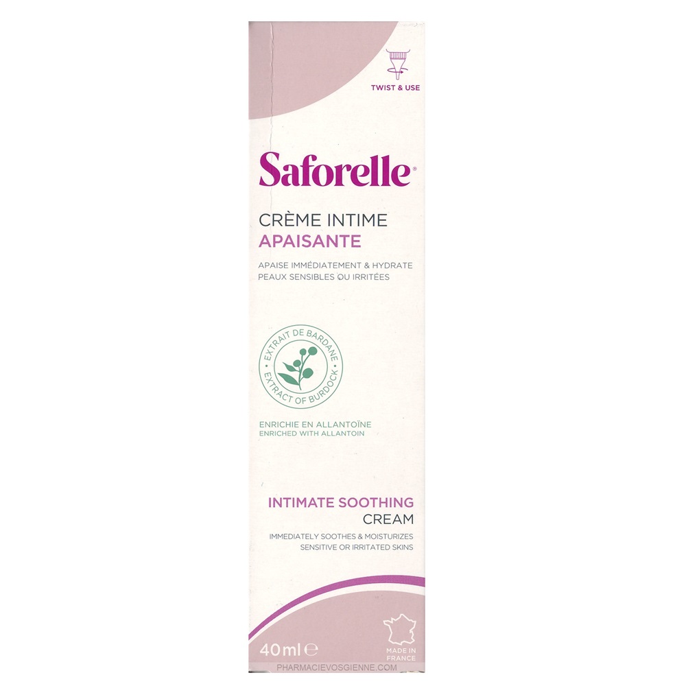 Crema intima calmanta cu brusture si alantoina Saforelle, 40 ml, Laboratoarele Iprad