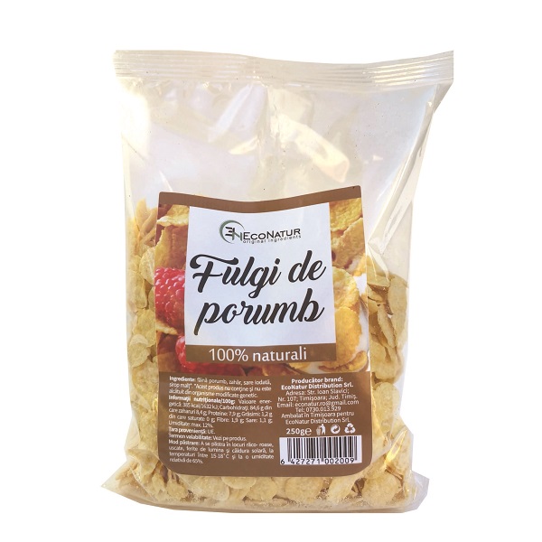 Fulgi de porumb, 250 g, Econatur