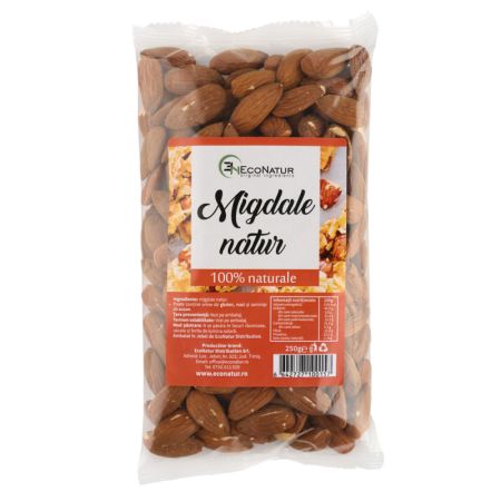 Migdale natur crude, 250 g, EcoNatur