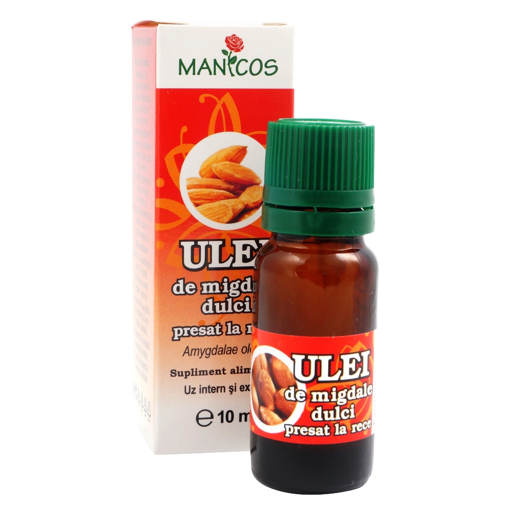 Ulei de Migdale dulci, 10 ml, Manicos