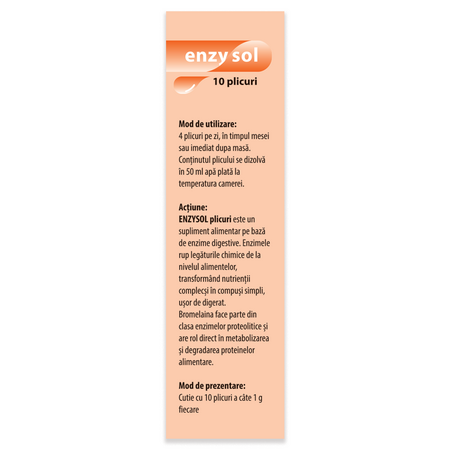 Enzysol, 10 plicuri, Dr. Phyto 590817